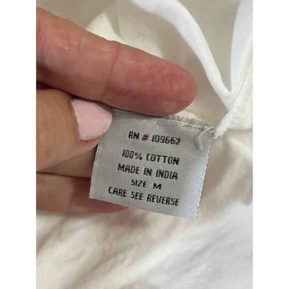 Tulip white shirtdress, medium, artsy, asymmetrical, minimalist, oversized - Picture 7 of 7